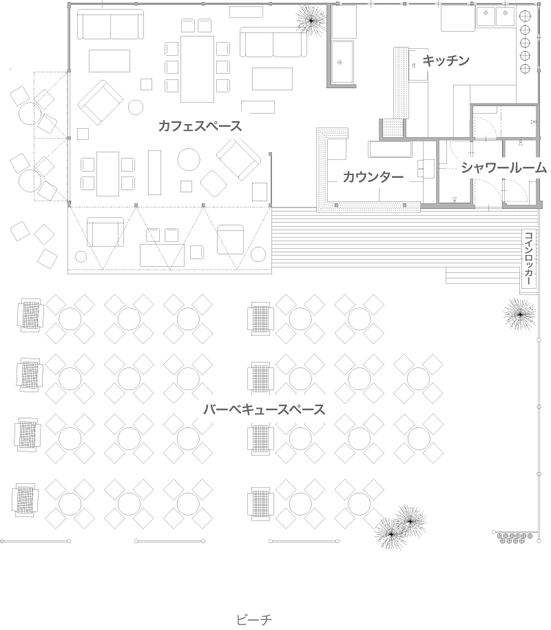 海の家3x6 間取り図